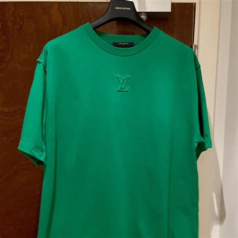 Louis Vuitton LV Debossed Tee Green Men's 